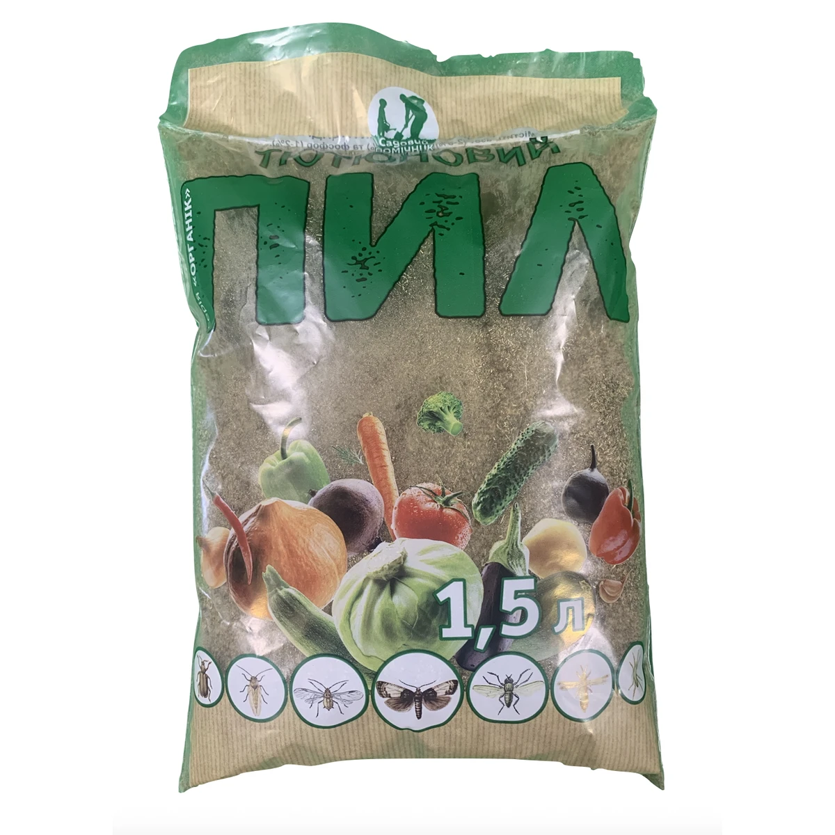 Тютюновий пил 1,5 л — натуральний інсектицид для захисту рослин, фасований вигляд